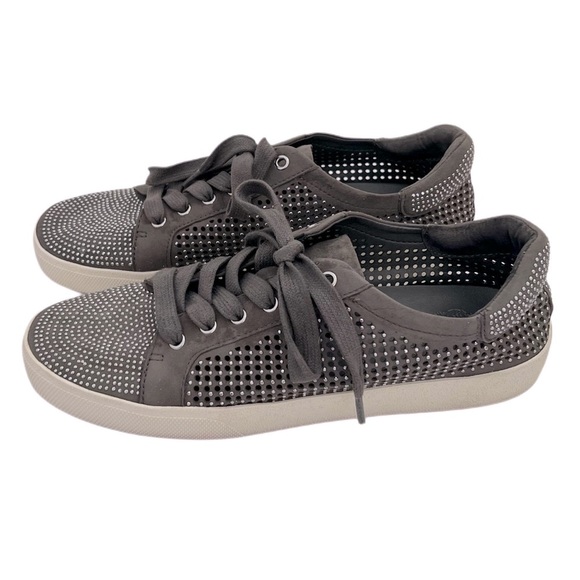 Vince Camuto Shoes - VINCE CAMUTO CHENTA WOMEN Leather Suede Lace Perforated Flat SNEAKERS 9.5